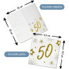 Serviette anniversaire 50 ans