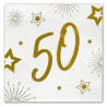 Serviette papier 50 ans anniversaire