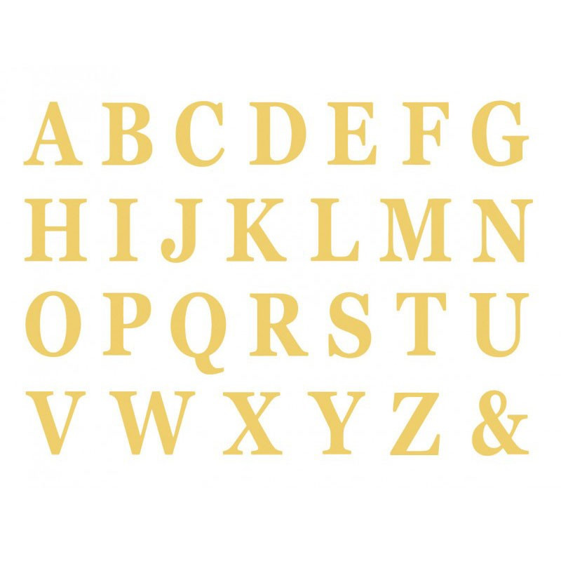 Boîte à ballons lettre or