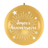 Ballon géant anniversaire or