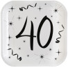 Assiettes carton pour anniversaire 40 ans Assiettes carton pour anniversaire 40 ans