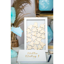 Cadre baby shower garçon personnalisable