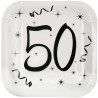 Assiette en carton pour anniversaire 50 ans