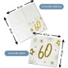 Serviette anniversaire 60 ans