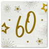 Serviette papier 60 ans anniversaire