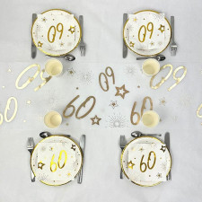 Décoration table anniversaire 60 ans