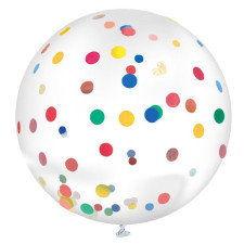 Ballon confettis géant multicolore