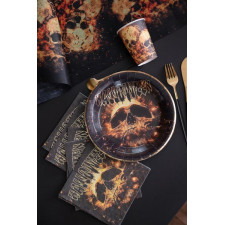 Décoration table Halloween squelette