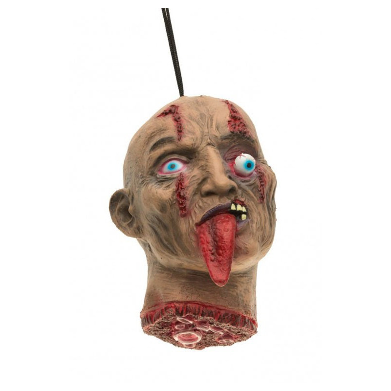 Tête coupée Halloween à accrocher