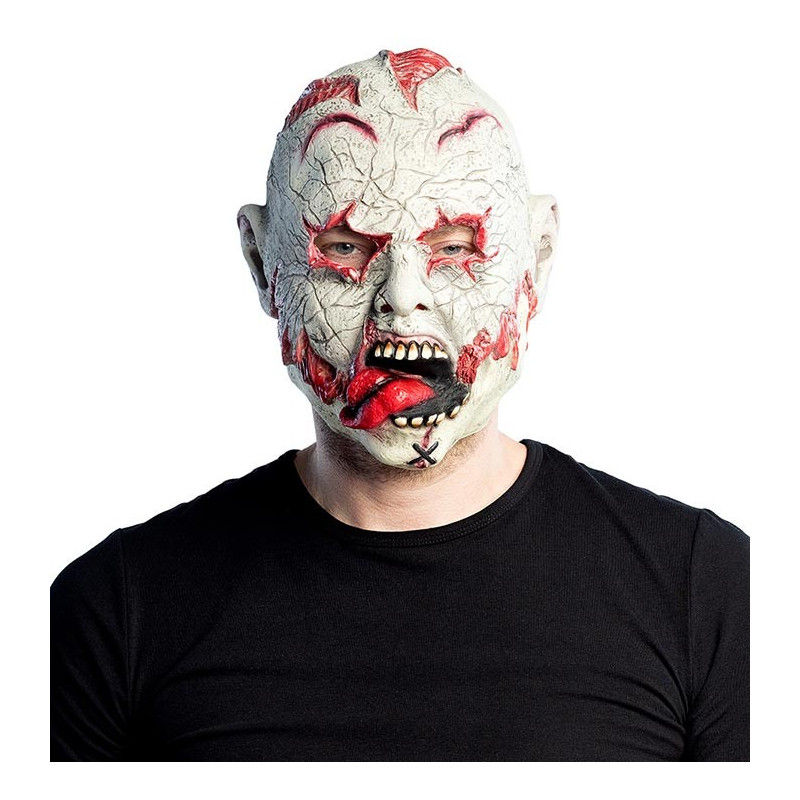 Masque Zombie avec Langue Adulte Halloween en latex