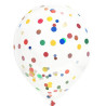 Ballon confettis multicolore