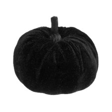 Petite citrouille noire pour décorer une table d'Halloween