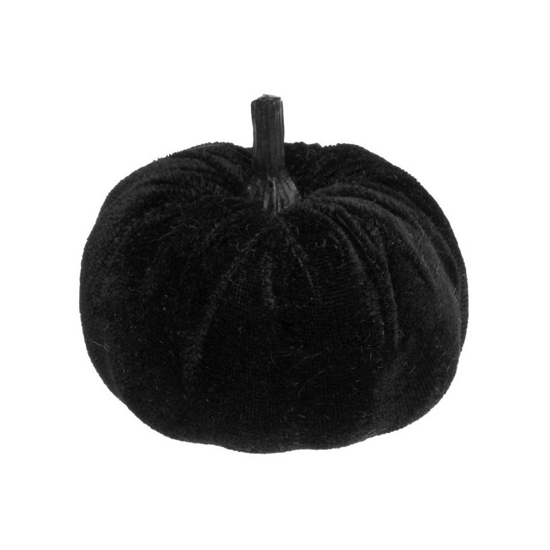 Petite citrouille noire pour décorer une table d'Halloween