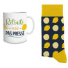 Mug retraite homme avec chaussettes pour cadeau départ à la retraite