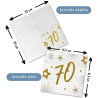 Serviette anniversaire 70 ans