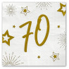 Serviette papier 70 ans anniversaire