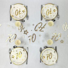 Décoration table anniversaire 70 ans