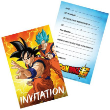 Carte invitation anniversaire Dragon Ball Z