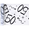 Chemin de table 50 ans pour anniversaire Chemin de table 50 ans pour anniversaire