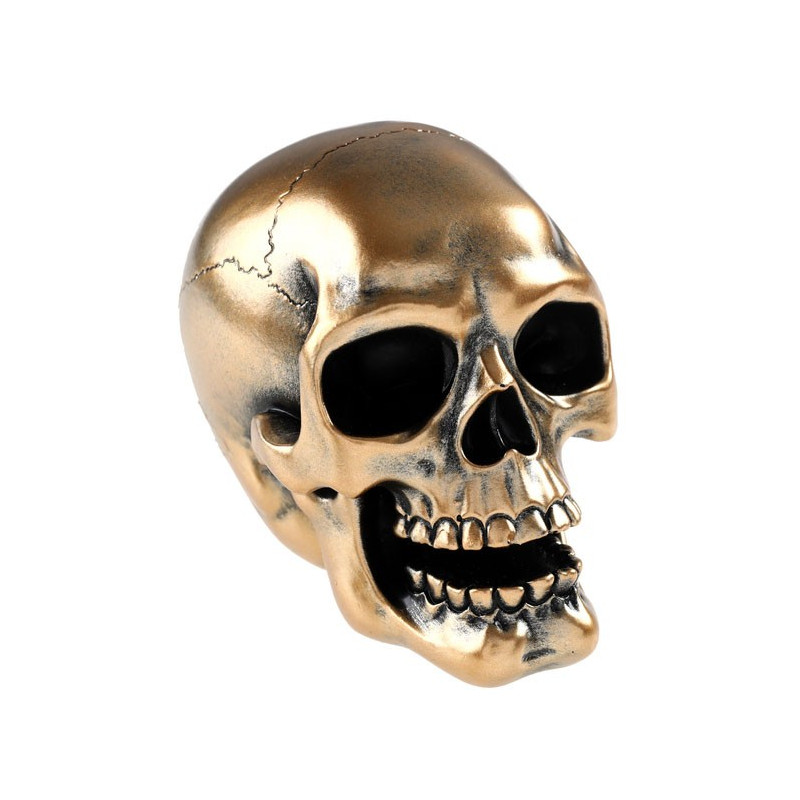 Tête de mort dorée