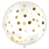 Ballon confettis géant or