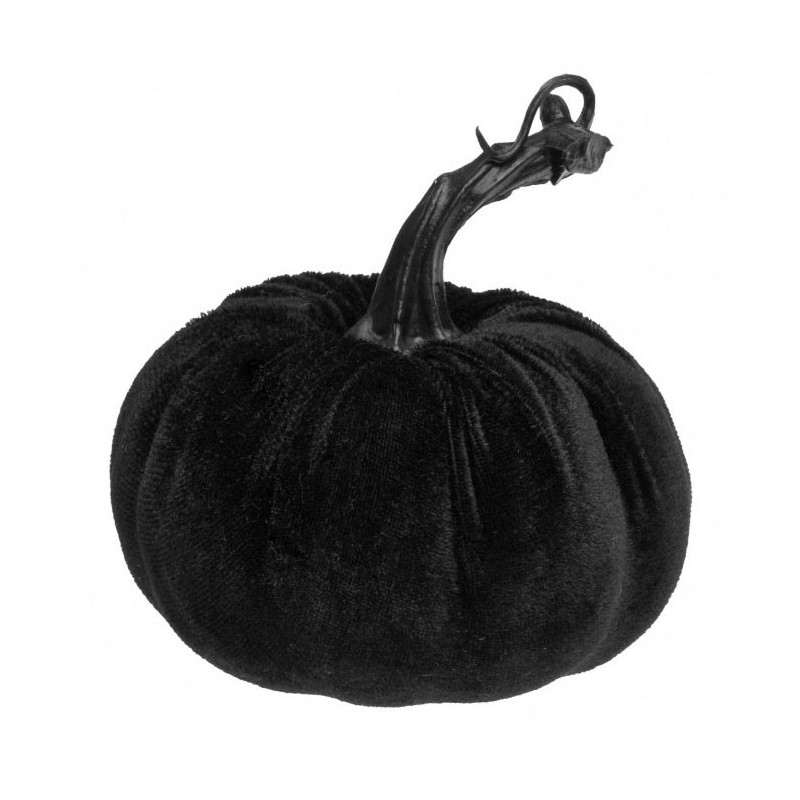 Citrouille Halloween noire à poser en décoration de table