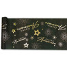 Chemin de table anniversaire noir et or