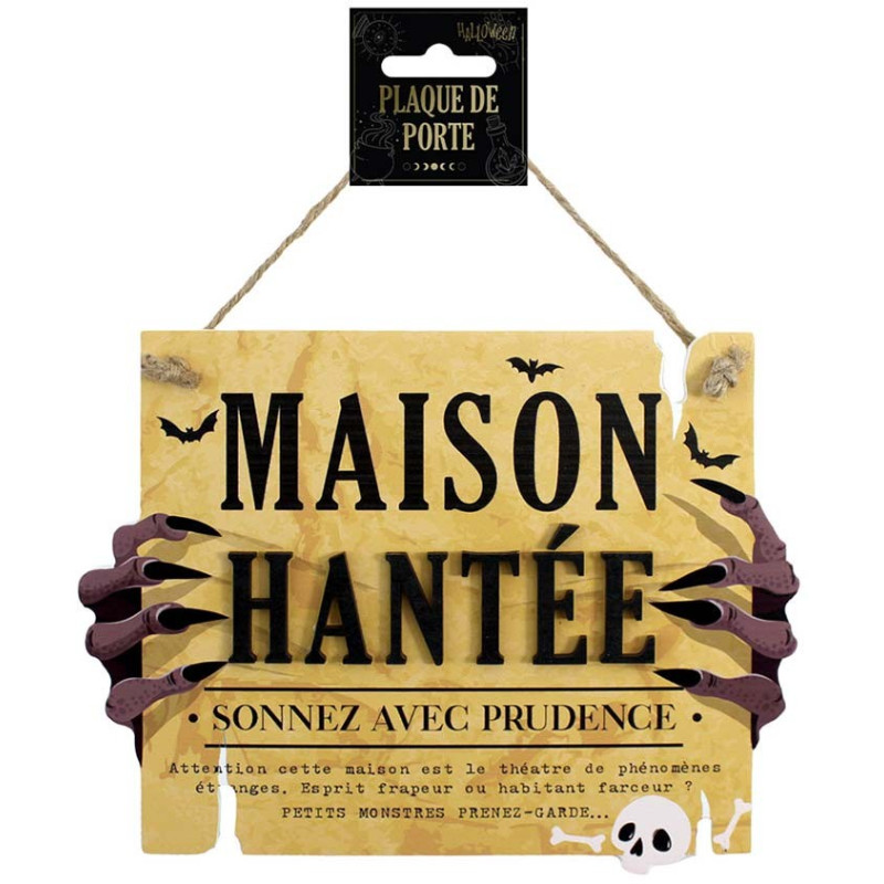 Plaque de porte Halloween