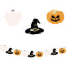 Guirlande Halloween citrouille, fantôme et sorcière