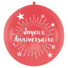 Ballon géant anniversaire rouge