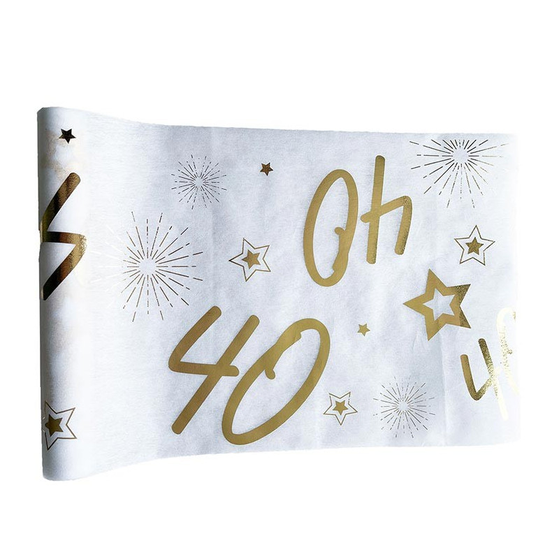 Chemin de table 40 ans anniversaire