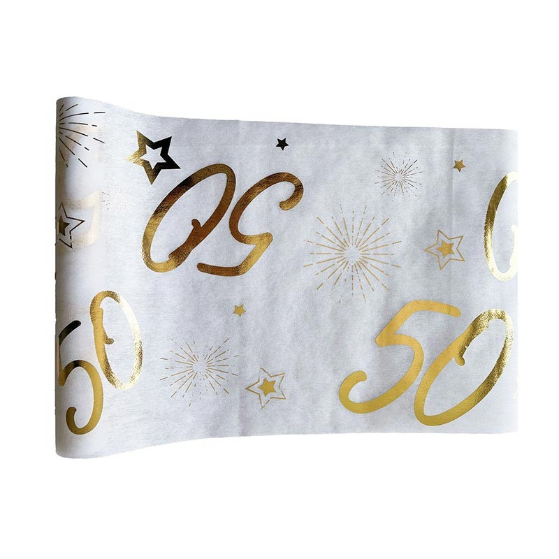 Chemin de table 50 ans anniversaire