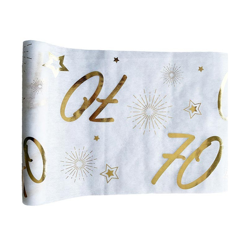 Chemin de table 70 ans anniversaire