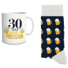Chaussettes 30 ans avec mug cadeau anniversaire homme