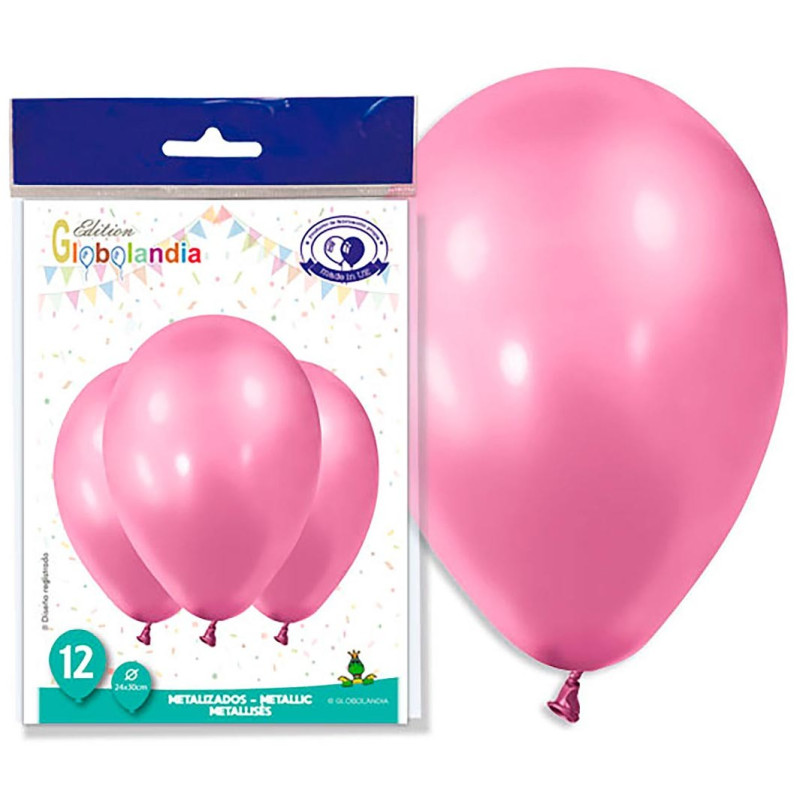 Ballon rose métallisé