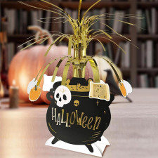 Centre de table d'Halloween en forme de chaudron