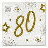 Serviette papier 80 ans anniversaire