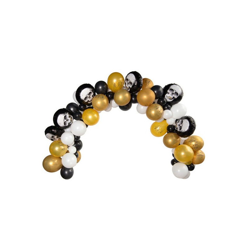 Arche ballon Halloween squelette