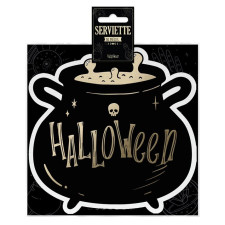 Serviette en forme de chaudron pour Halloween