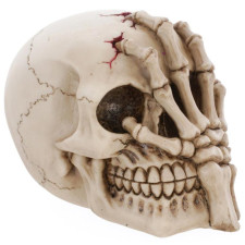 Crâne de squelette Halloween avec main pour décoration
