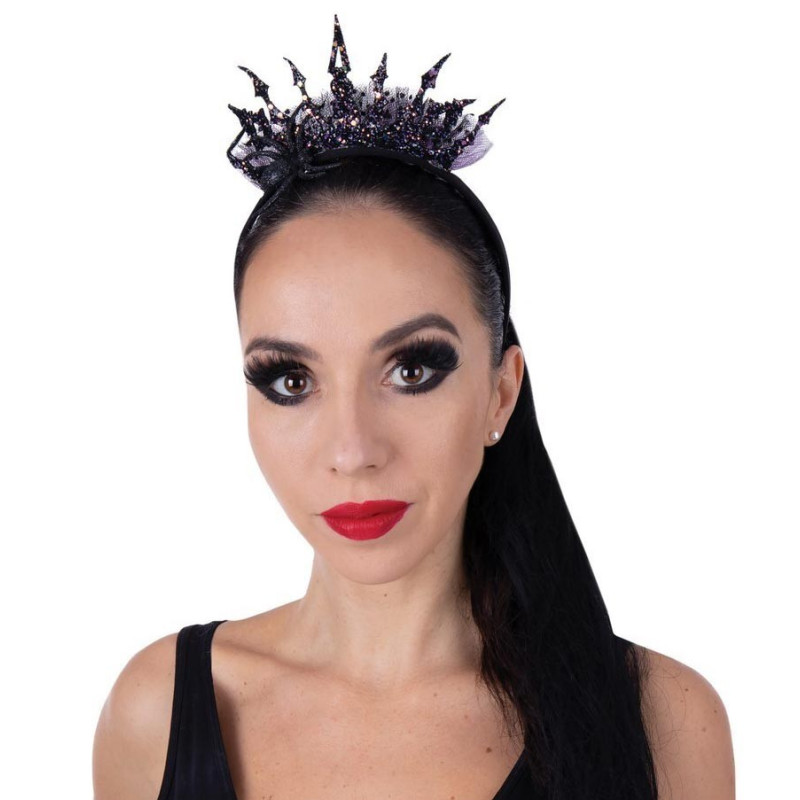 Serre-tête Halloween de princesse noire Serre-tête Halloween de princesse noire
