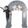 Décoration entrée de cimetière gonflable Halloween