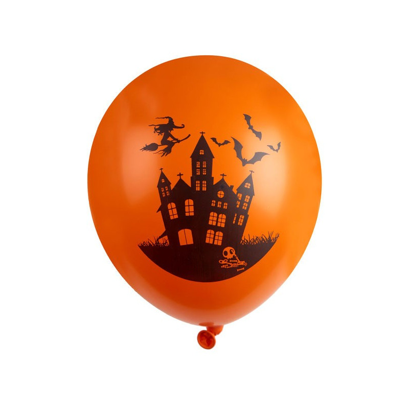 Ballon de baudruche Halloween maison hantée
