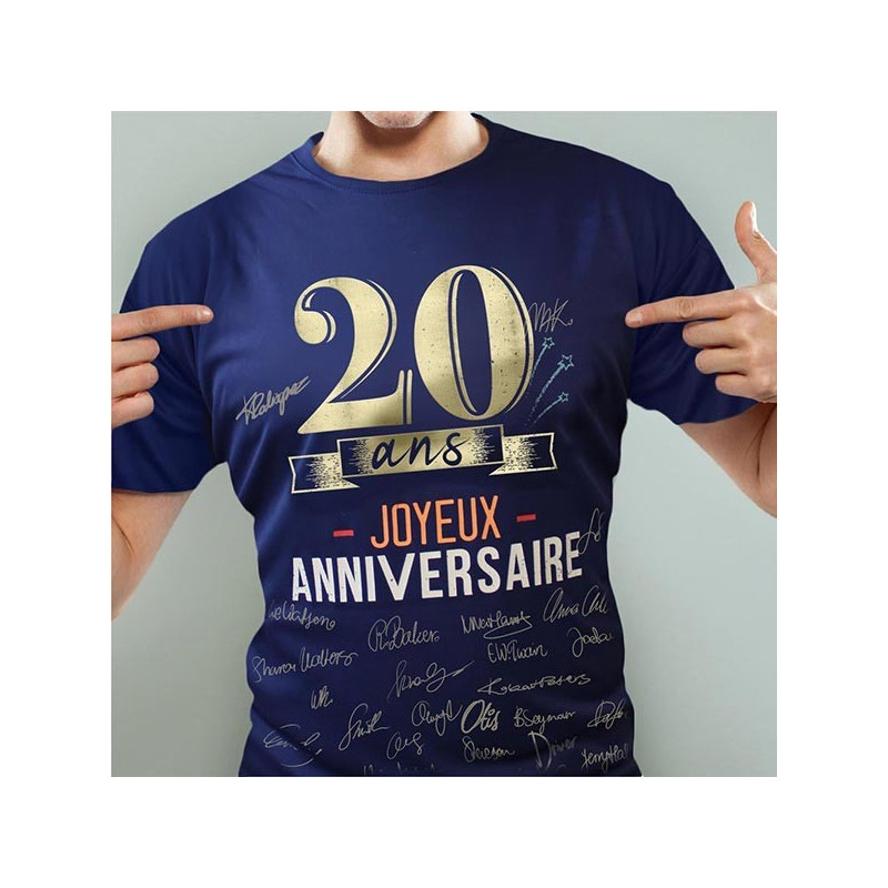 Tee Shirt Anniversaire 50 Ans Homme Idée Cadeau Tralala Fetesfr