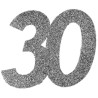Confettis de table argent pour anniversaire