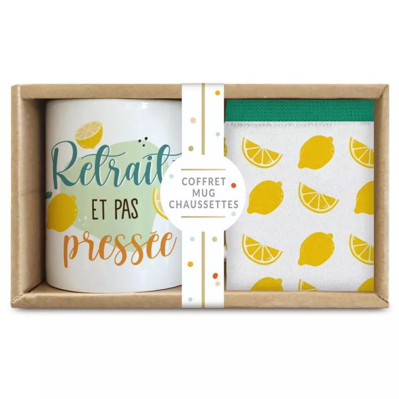 Coffret Cadeau Femme Original "Patate Positive" - Inclut Mug, Plaid, Miroir, Chaussettes, Masque De Nuit - 9