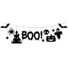 Guirlande Halloween noire feutrine Guirlande Halloween noire feutrine