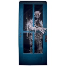 Décoration porte Halloween zombie