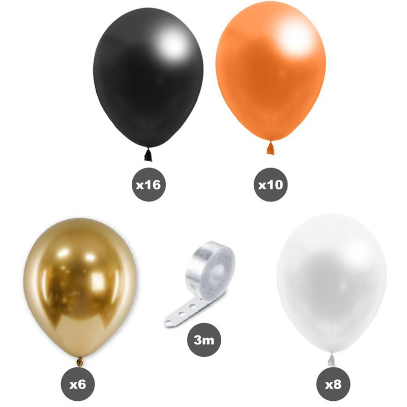 Kit Arche de 40 Ballons Halloween pour décoration