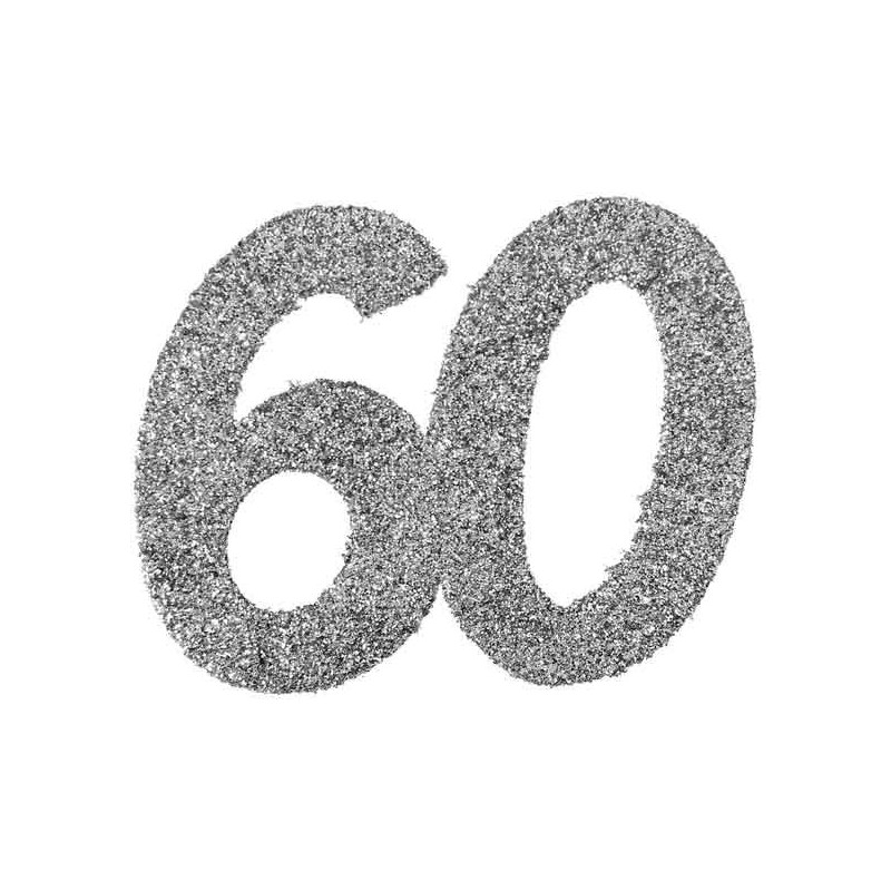 Confettis de table d'anniversaire 60 ans